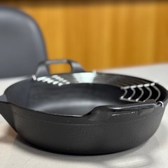 南部鉄器 岩鋳 天ぷら鍋27㌢の画像