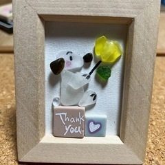 シーグラスアート　　ありがとう