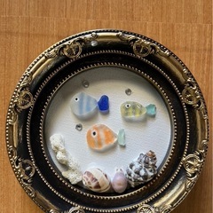 シーグラスアート　魚たち