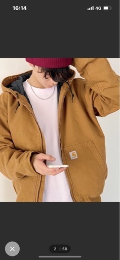 Carhartt(カーハート) / ヴィンテージライク フーデッドブルゾン ルーズフィットダックアクティブジャケット中綿入