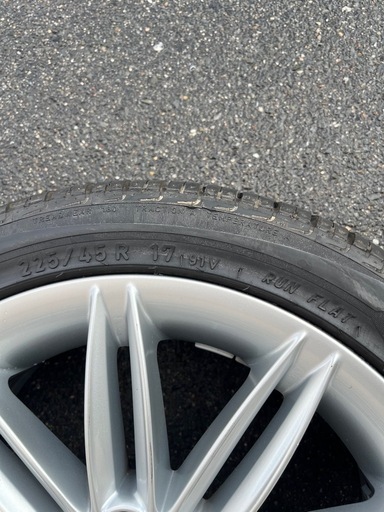 BMWタイヤホイールセット　225/45/R17 Mシリーズ　ランフラットタイヤ　4本セット