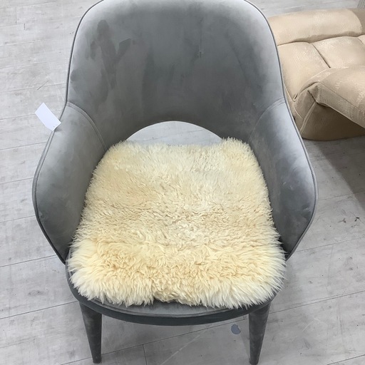 ダイニングチェア　クッションセット　ライトグレー【トレファク堺福田店】