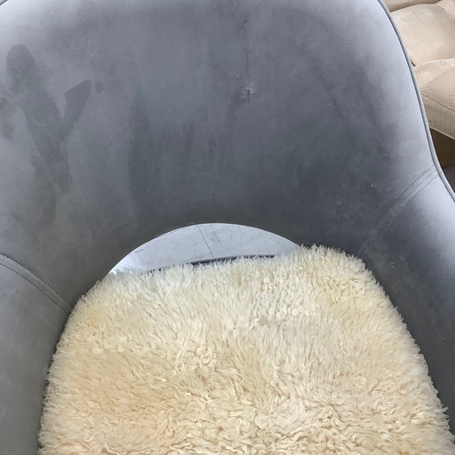 ダイニングチェア クッションセット ライトグレー【トレファク堺福田店】