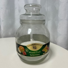 キャンディが入っていたガラス容器　