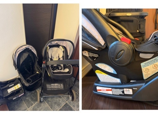 GRACO 新生児から使える トラベルシステム チャイルドシート ベビーカー