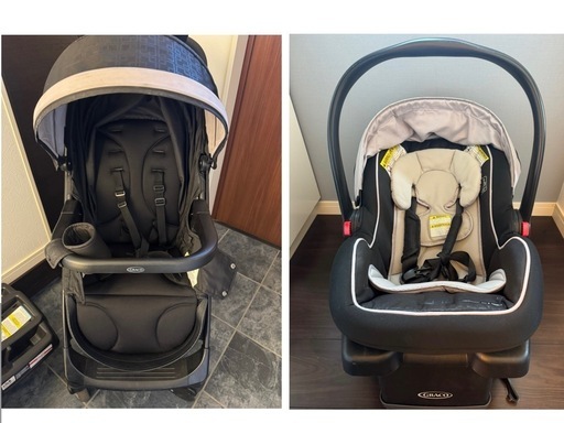 GRACO 新生児から使える トラベルシステム チャイルドシート ベビーカー