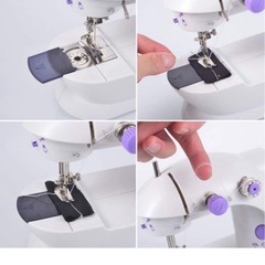 WENMILYミシンポータブルミシンミニホームミシン2スレッド2スピードの画像