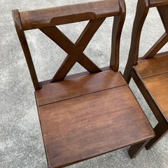 【２脚】カリモク RUSTIC風  ダイニングチェアの画像