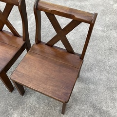 【２脚】カリモク RUSTIC風  ダイニングチェアの画像
