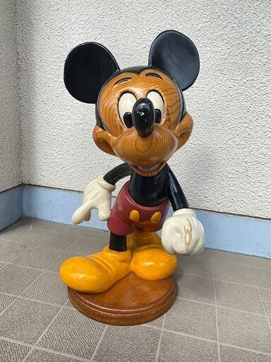 ミッキー木彫り