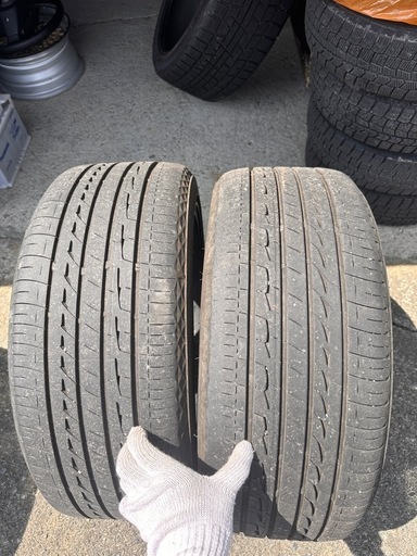 225/40r18 ブリヂストン レグノ 22年16週　バリ溝 マナレイ　ユーロスピードbl10 114.3 18インチ 8J