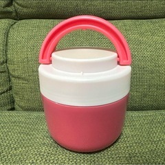 美品  どんぶり型ランチジャー  ピンクの画像