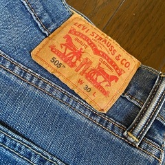 良品リーバイス505デニムジーンズショートハーフパンツワークカーゴペインターGパンエイジングvintage washインディゴw30の画像