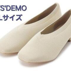 ITS'DEMO シューズ ニットパンプス アイボリー