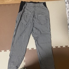 マタニティパンツ　チェック柄の画像