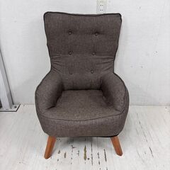  24113  折りたためるハイバック　一人掛けソファ    ◆...