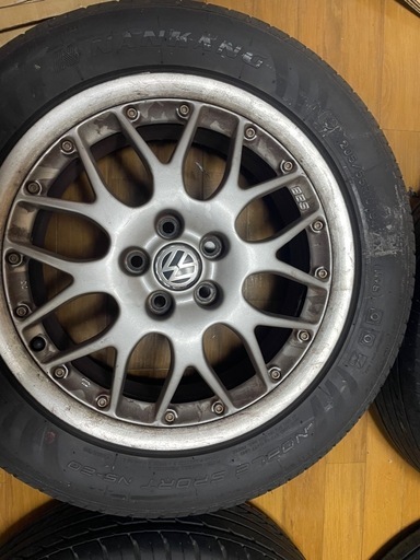 【トヨタ車等に】ゴルフgti純正BBSホイール