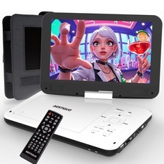 【新品未使用】ポータブルDVDプレーヤー 10.5インチ液晶 車...
