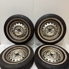 [極上]LINGLONG L676 リンロン L676 195/70R14 14 インチ23年製8分山 4本ホイール付 中古相場 ¥40,000 クレジット決済可の画像