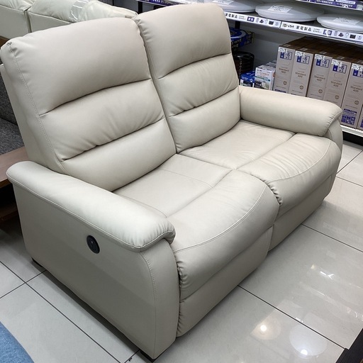 2人掛けソファー ニトリ 半革