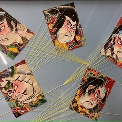 白根凧合戦ミニチュア額の画像