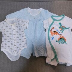 ロンパースカバーオール3枚セット50-70センチ