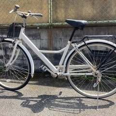 自転車　27インチ　オートライト　前輪タイヤ新品