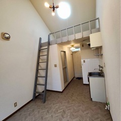 すぐ入居可🉐審査ユル❗️1R➕ロフト❗️初期費用無料❗️家電3点...