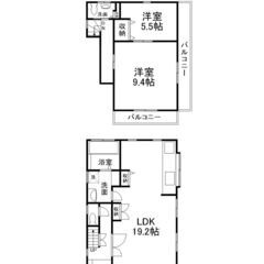 【3台駐車OK🚗🚗🚗】2LDK・広々92㎡の戸建て賃貸！静かな住...