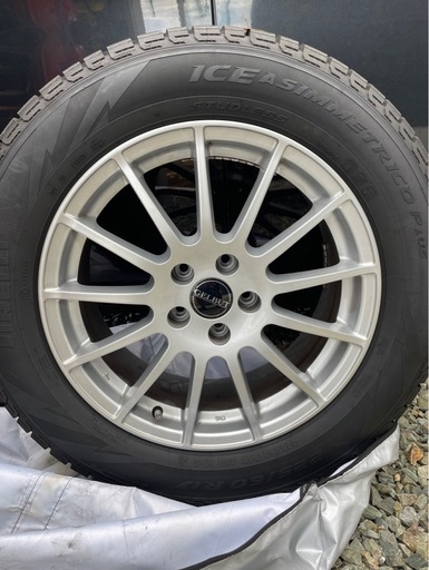 シトロエン　スタッドレスタイヤホイールセット4本