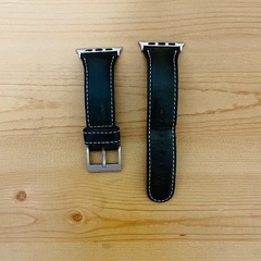 Apple Watch バンド 本革 ブラック