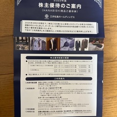 三井松島ホールディングス株主優待券の画像