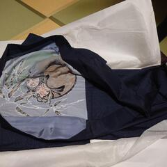 【中古】だるまの絵柄が入ってます！男性用着物と羽織セット