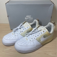  【美品】Nike エアフォース1 リアクト 白 28cm 