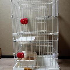 猫ゲージ　トイレ　水受け　セットで