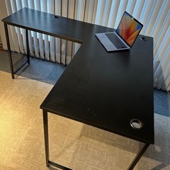 L字パソコンデスク 120cm＋80cm