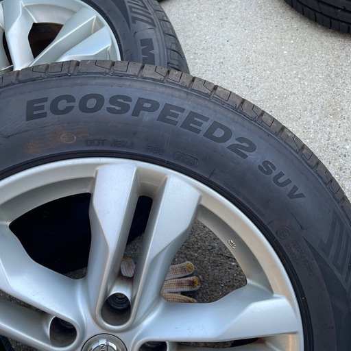 日産 エクストレイル 純正アルミホイール ほぼ新品タイヤ付 4本セット 225/60R17 
美品