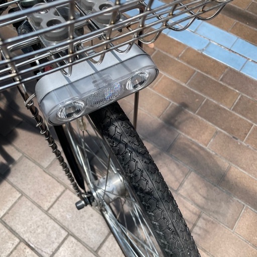 【美品】 ベルト自転車 26インチ 3段変速 オートライト