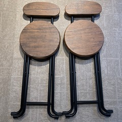 折り畳み椅子　2脚セットの画像