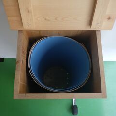 自作の　長物入れの木箱の画像