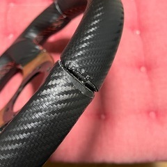 不明　小径ハンドル　280mm　モモステアリングタイプ穴の画像