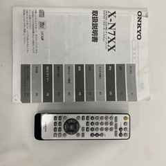 【稼働品】ONKYO オンキョー コンポ FR-N7XX / スピーカー D-N7XX オーディオ機器 リモコン付き の画像