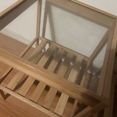 IKEA NESNA ネスナ サイドテーブル, 竹, 36x35 cm の画像