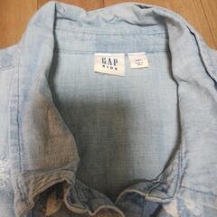 縁起物】GAP KIDS 刺繍入りデニムワンピース 半袖　140 160 2枚の画像
