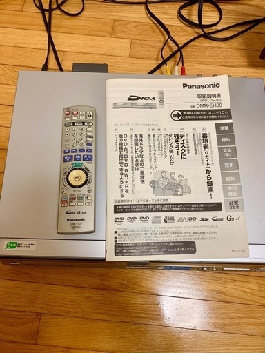 DIGA DMR-EH60 パナソニック Panasonic リモコン レコーダー HDD DVD SD