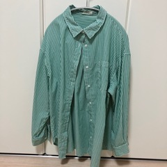 【受付中】【女性限定】しまむら　ストライプ　シャツ　Lサイズ