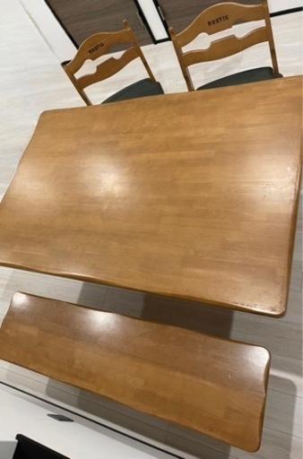 【値下げ交渉対応します】karimoku RUSTIC 4人掛け　ダイニングテーブルセット