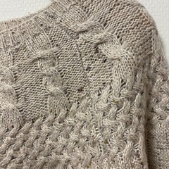 【RAY CASSIN】 セーター ニット Fサイズ 長袖 ケーブル編みの画像