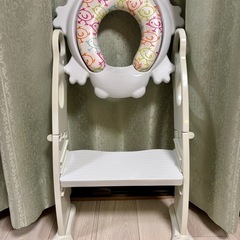 リトルプリンセス かえるのふかふかステップ式 トイレトレーナー ...