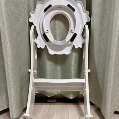 リトルプリンセス かえるのふかふかステップ式 トイレトレーナー 補助便座の画像